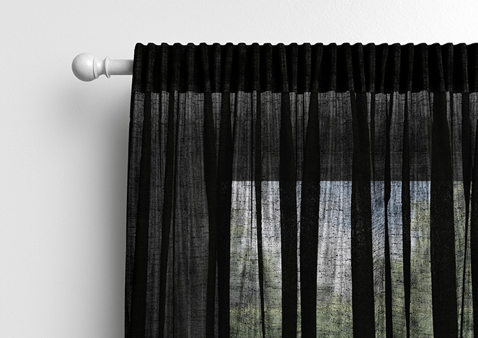 Brescia Voile, Raven Black - Made to Measure Curtains - Image 10